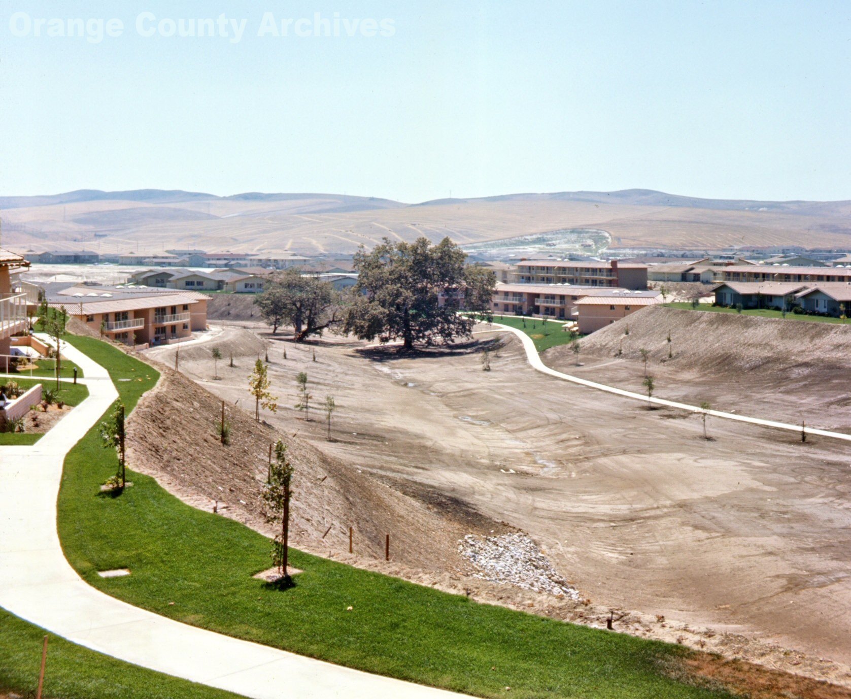 Avenida Sevilla and Avenida Majorca, Laguna Woods, 1966 archival photograph