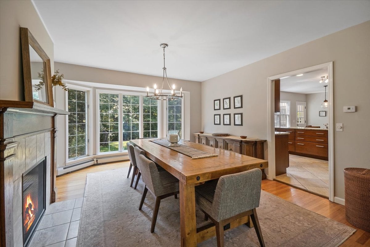 Formal dining room of Poughkeepsie Colonial home