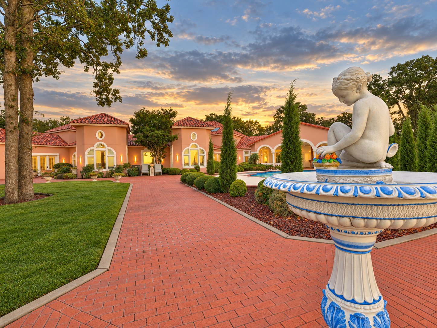 Mediterranean Estate Surrounded by the Beauty of Grand Lake 