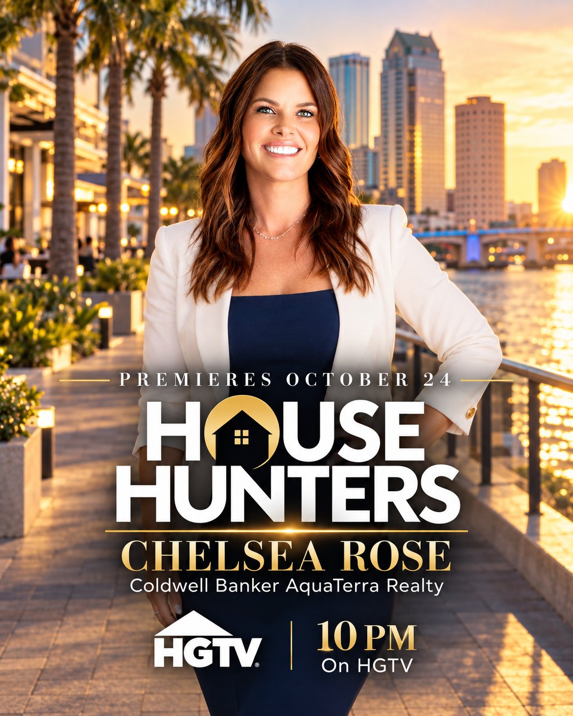 Chelsea Rose, owner of Coldwell Banker AquaTerra Realty, ahead of her HGTV House Hunters episode