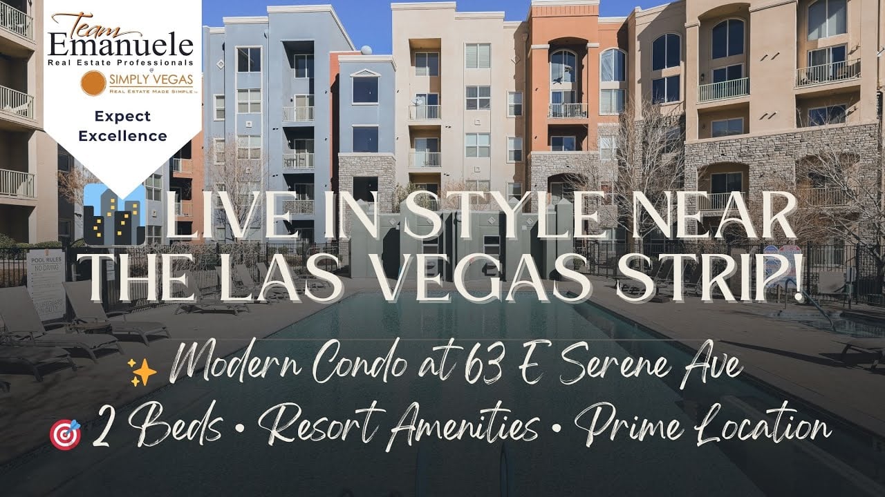SOLD! ~ Modern Las Vegas Condo Near the Strip | 63 E Serene Avenue