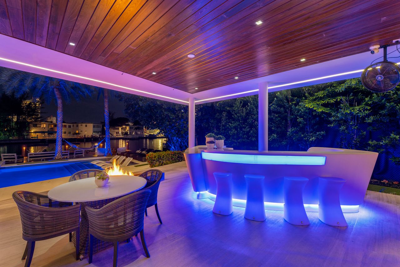 Striking Modern Tri-Level Waterfront Estate
