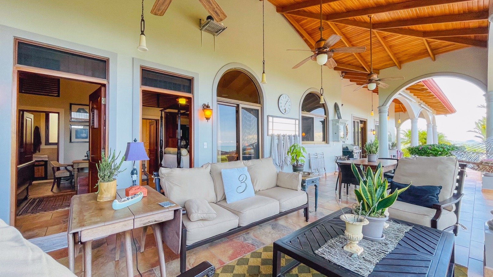 Tropical Hacienda with Breathtaking Whitewater Views in Most Desirable Gated Community in Ojochal