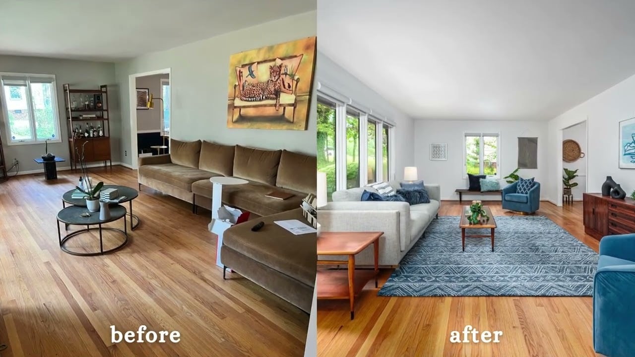 809 Emory 1 BEFORE & AFTER Staging