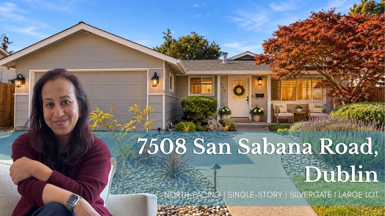 7508 San Sabana Road, Dublin — north-facing, single-story Silvergate home on a large lot.
