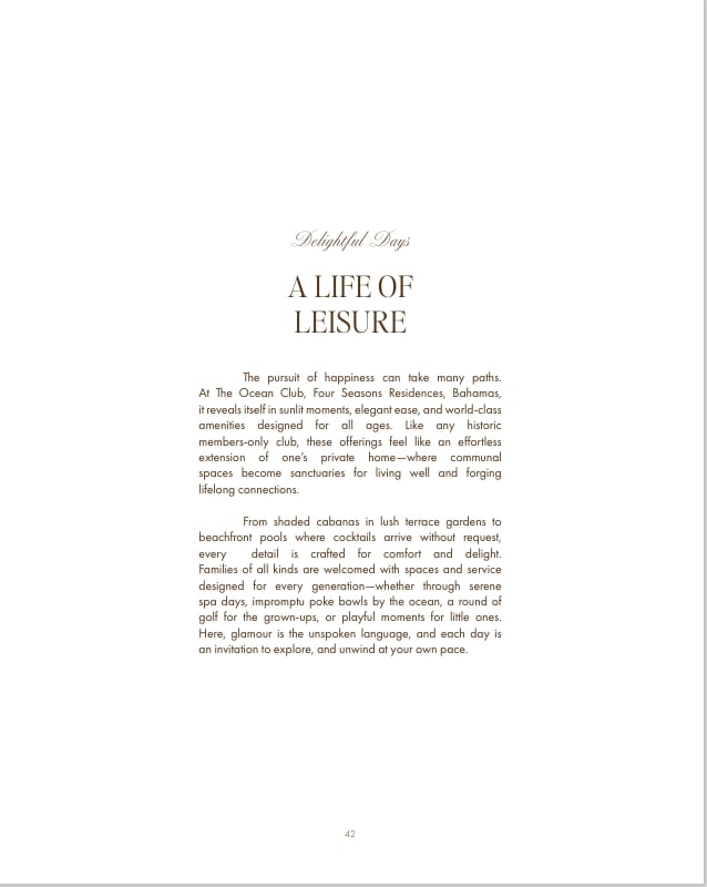 Four Seasons Private Residencies, The Ocean Club, Bahamas