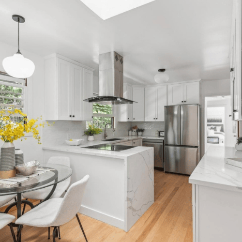 remodeled home in emerald hills redwood city kitchen