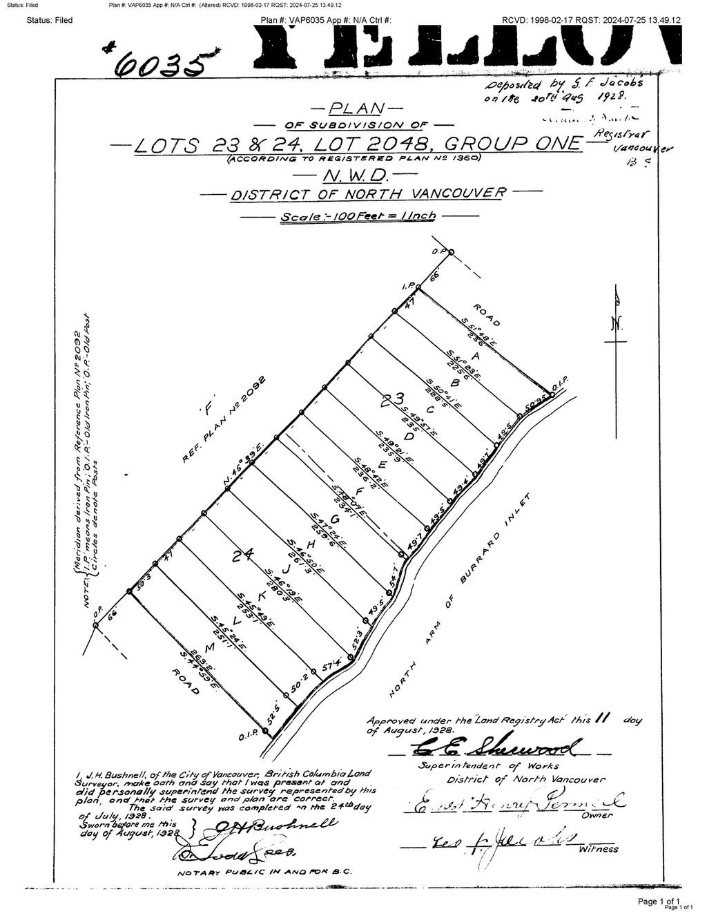 Lot F Block 23 & 24