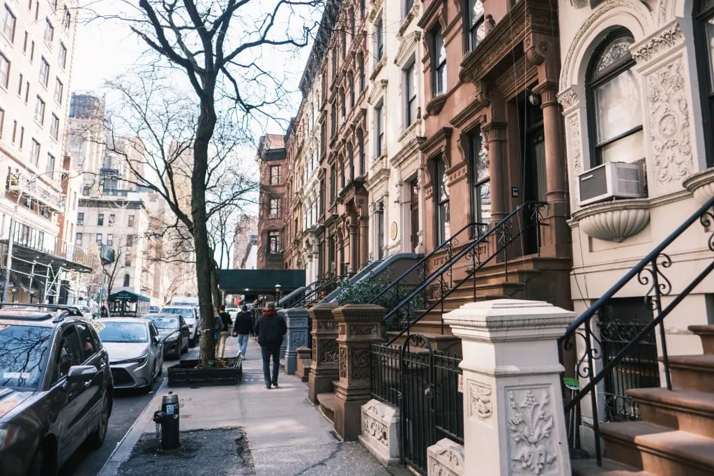 New York City residential buildings representing generational wealth through real estate ownership