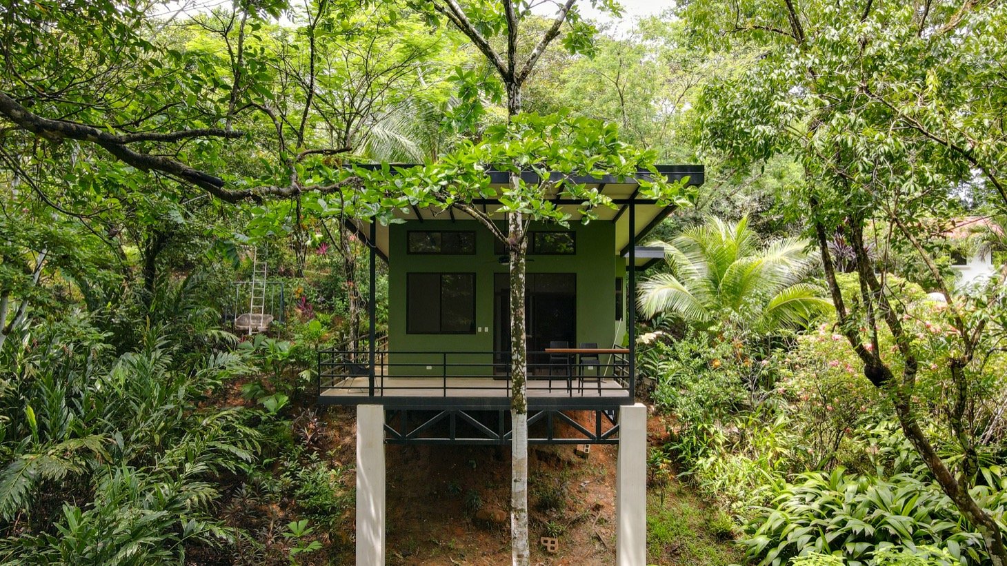 Modern House For Sale With Jungle View, Peaceful Stream, and Rental Cabins