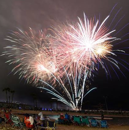 4th of July Fireworks Show at King Harbor