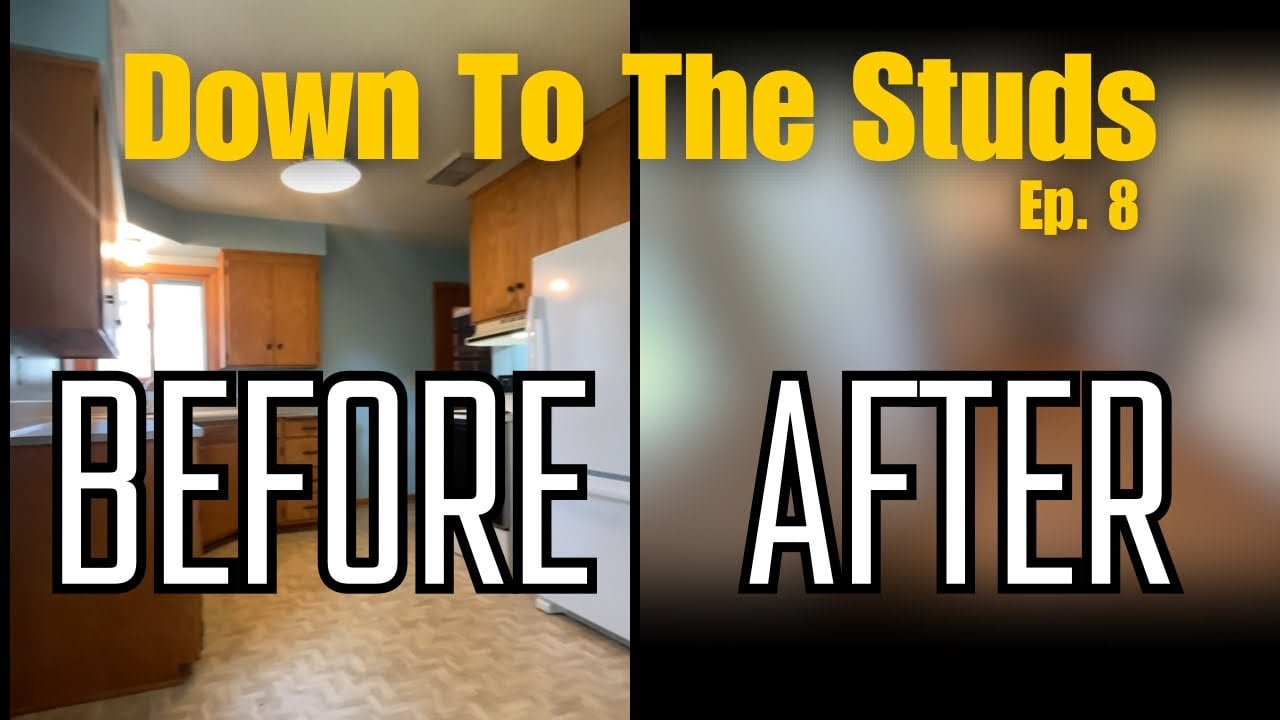 I FINALLY HAVE A KITCHEN! - Before & After Kitchen Remodel - Down To The Studs EP. 8