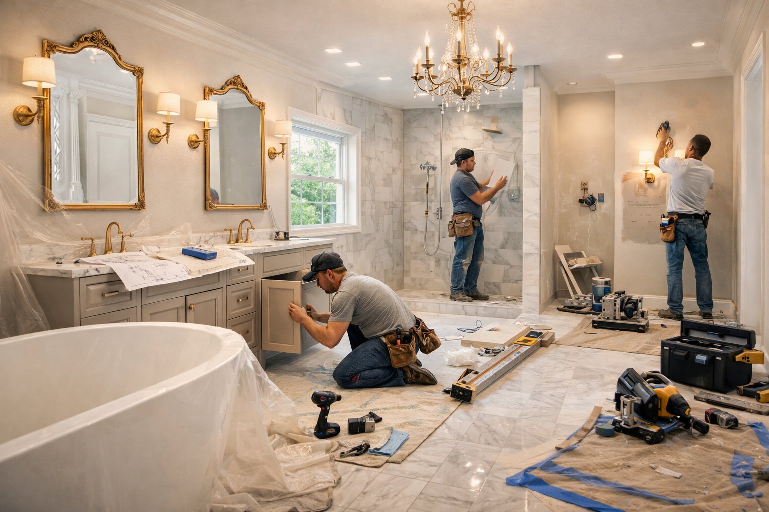 Updated bathroom interior increasing resale value in a Central Coast home in San Luis Obispo County