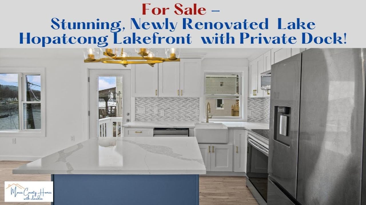 FABULOUS Lakefront Dream Home | Lake Hopatcong NJ | Everything is New | Morris County NJ.