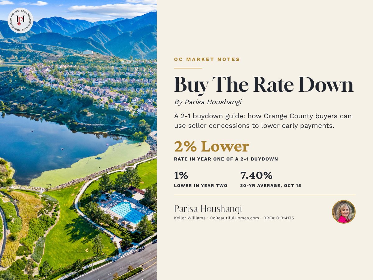 Buy The Rate Down: How a 2-1 Buydown Can Lower Your First Two Years of Payments in Orange County