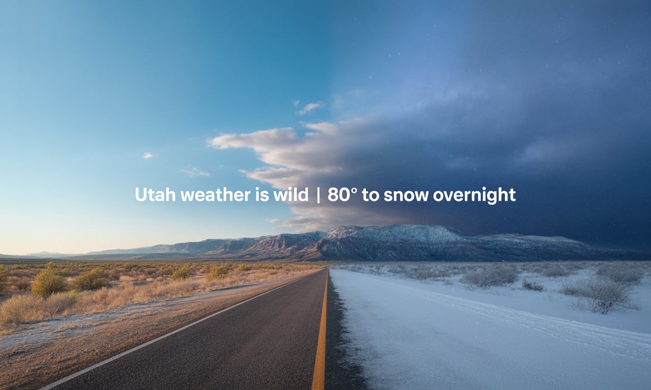 Utah Weather is Wild | 80° to Snow Overnight