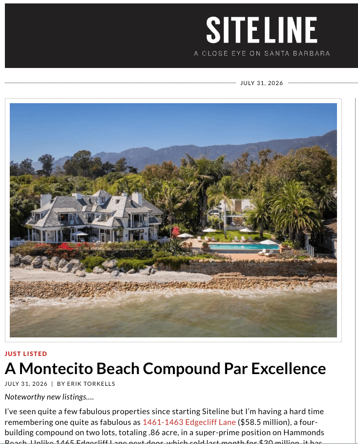 A Montecito Beach Compound Par Excellence
