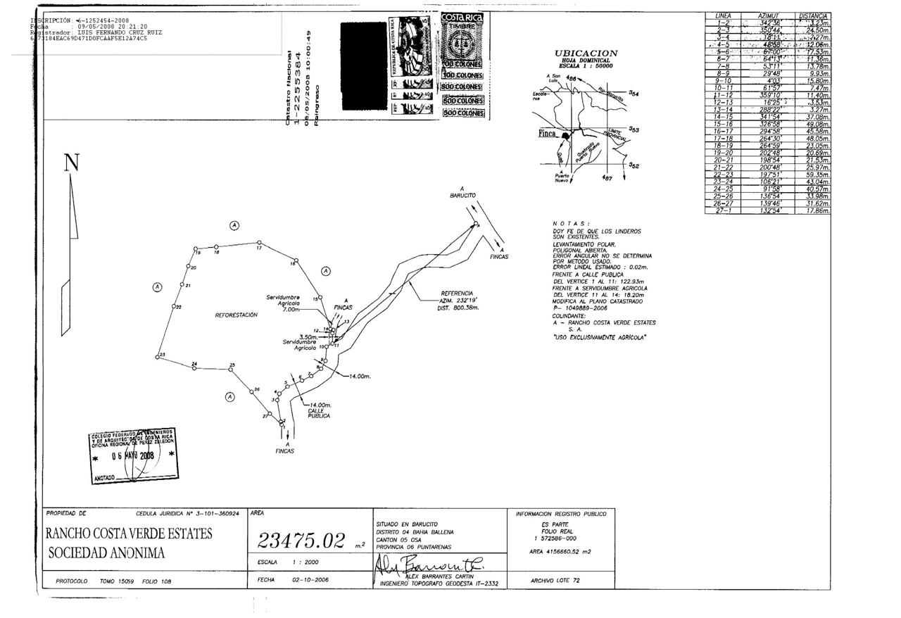 Exclusive 5.80 acres Ocean View Estate Lot in Costa Verde Estates – Escaleras
