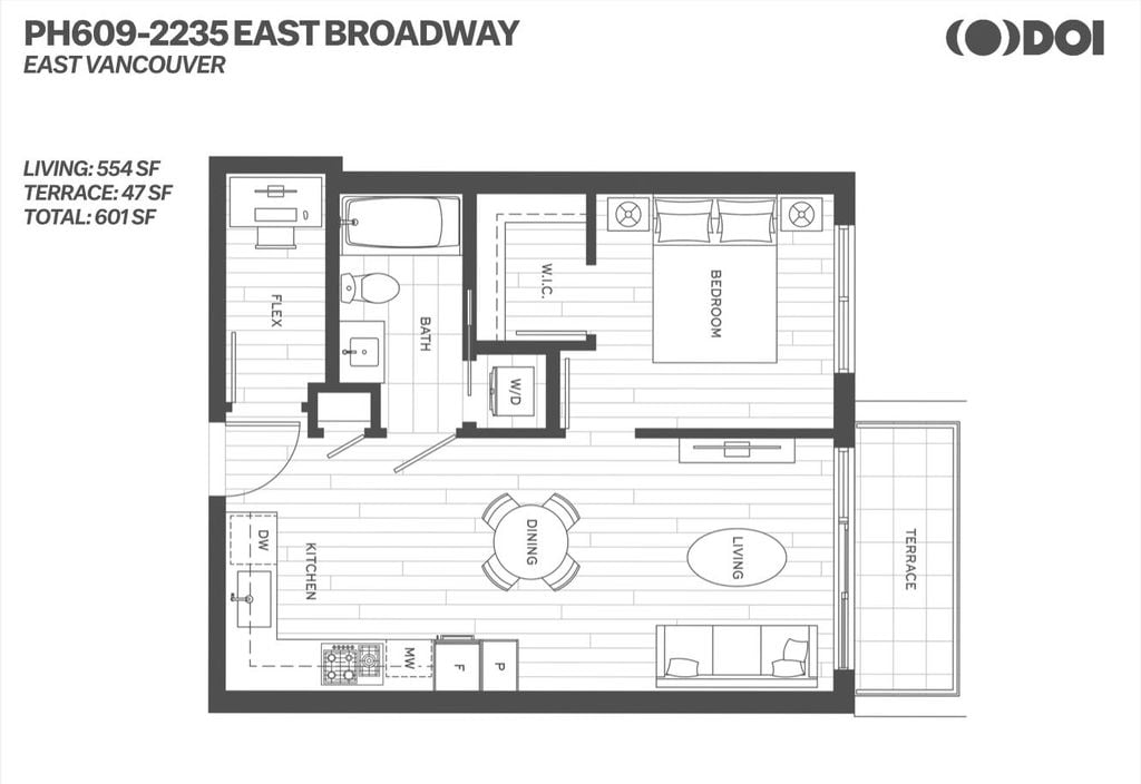 2235 E Broadway, #ph609