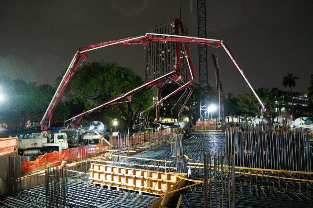 Edge House Miami Completes Foundation Pour, Begins Vertical Construction