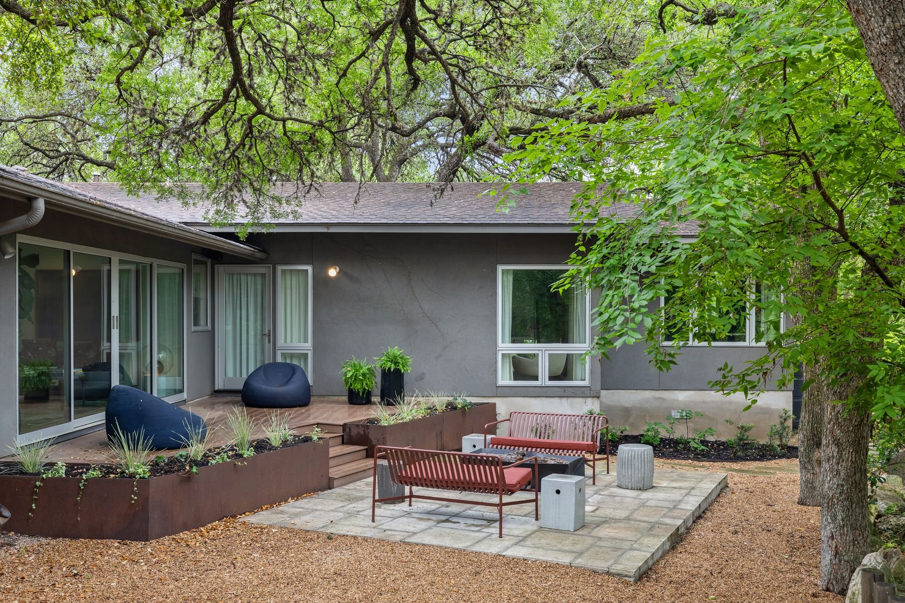 Midcentury Modern Creekside Retreat