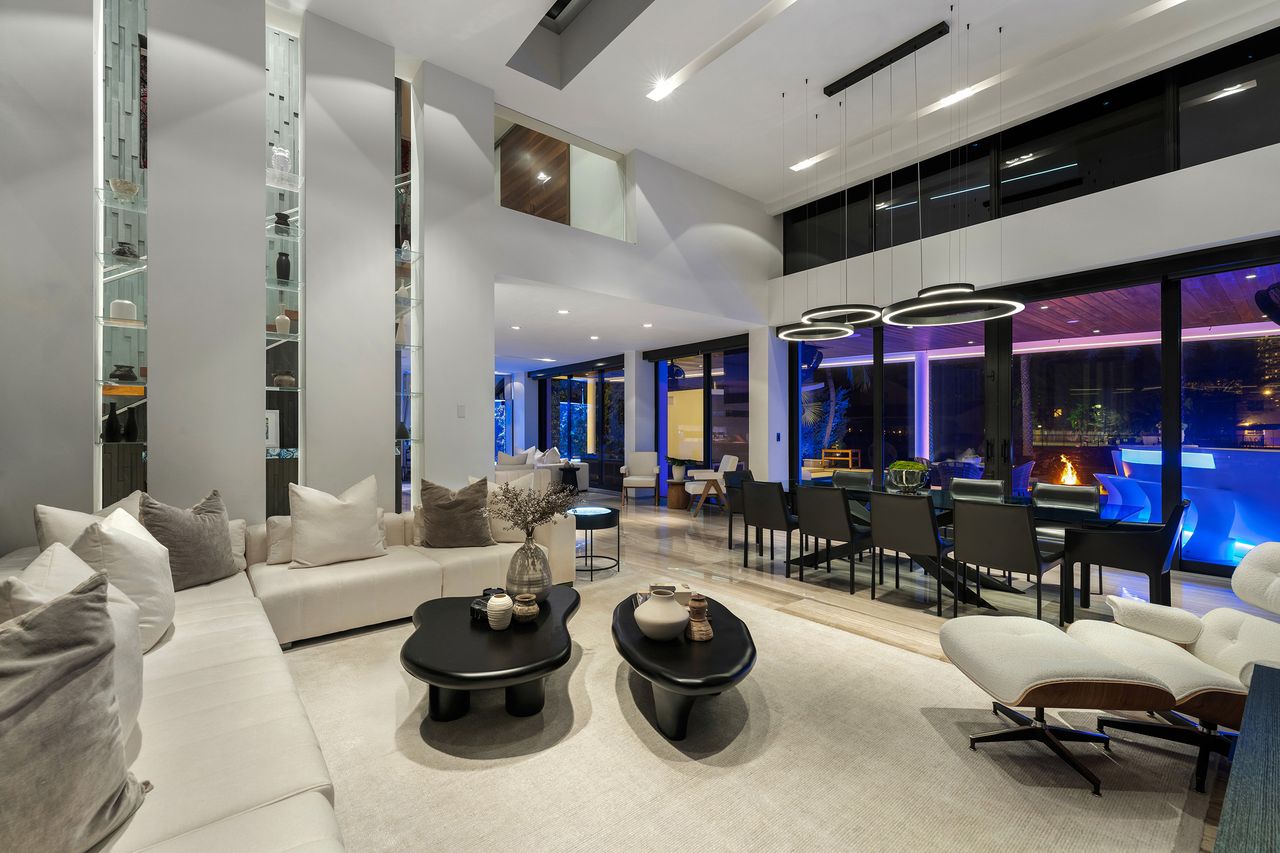 Striking Modern Tri-Level Waterfront Estate