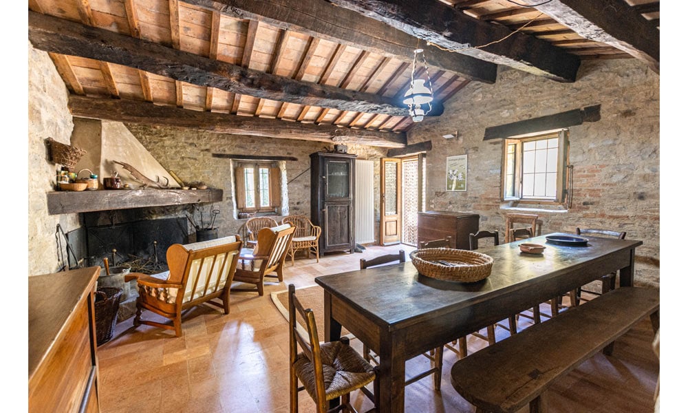 Stone Farmhouse Immersed In Nature