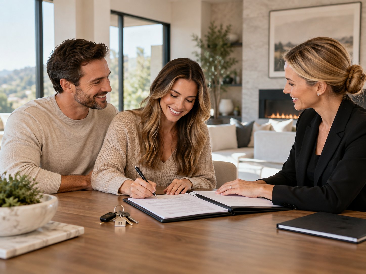 Buyer completing financing and closing on a New York home
