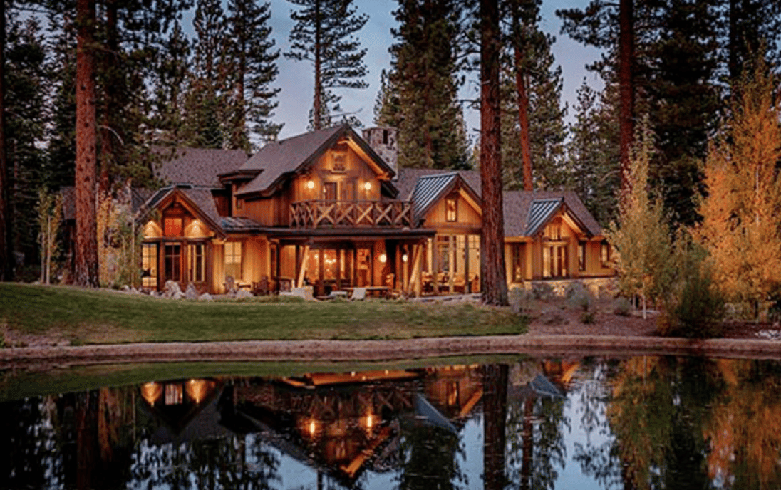 Mountain homes in Truckee, California, near Lake Tahoe