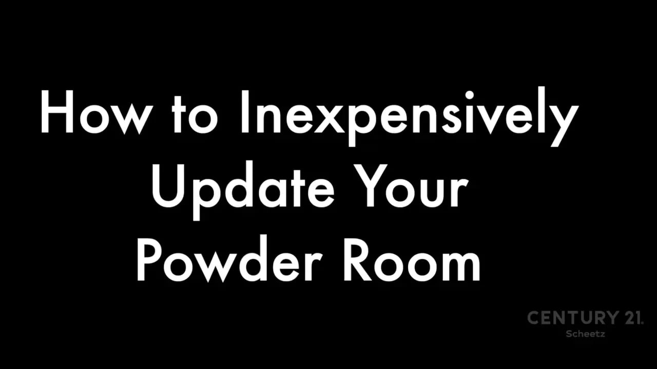 Inexpensively Update Your Powder Room