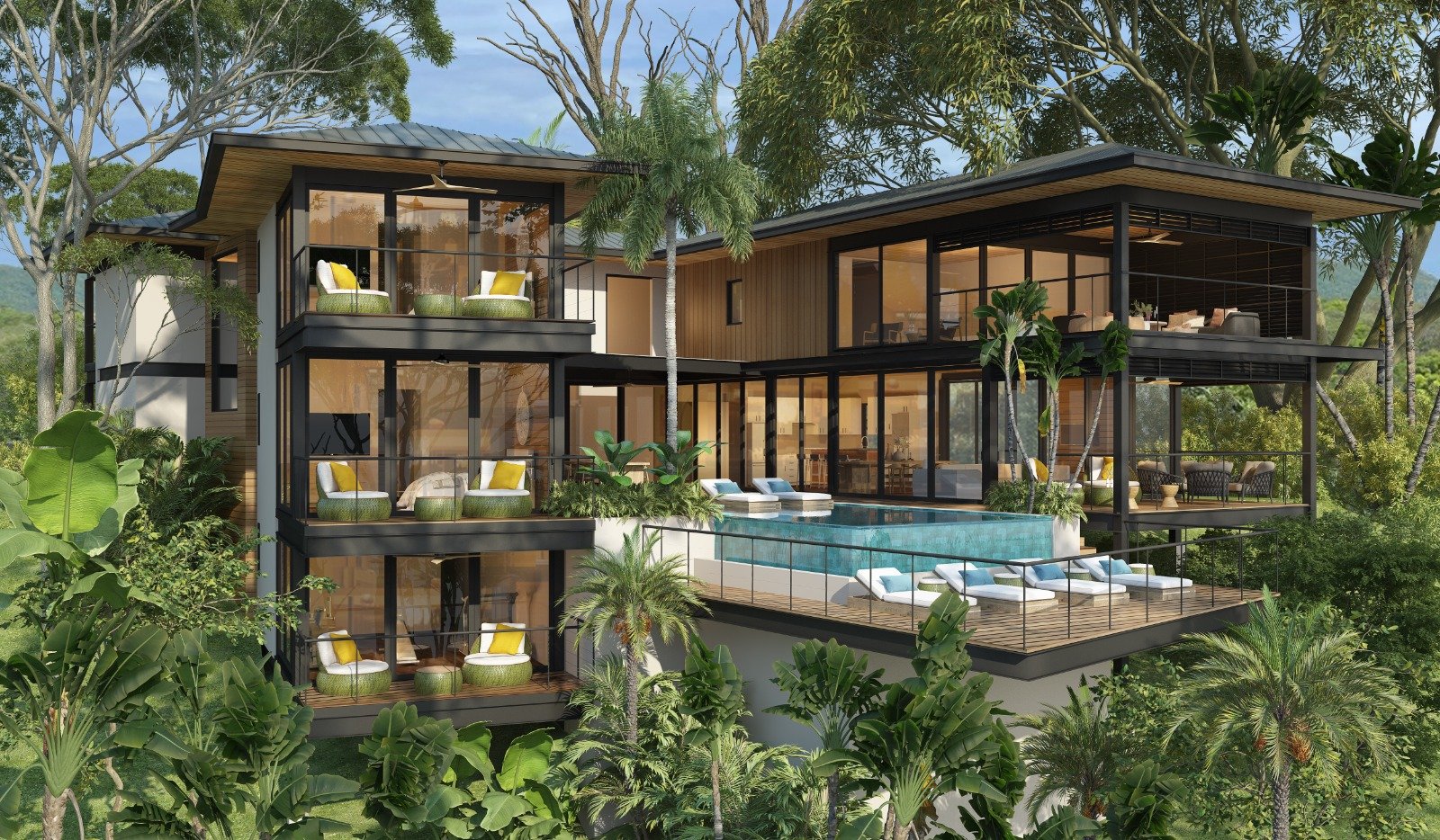 Casa Caoba | 6-Bedroom Luxury Hilltop Home with Panoramic Ocean Views in Tamarindo!