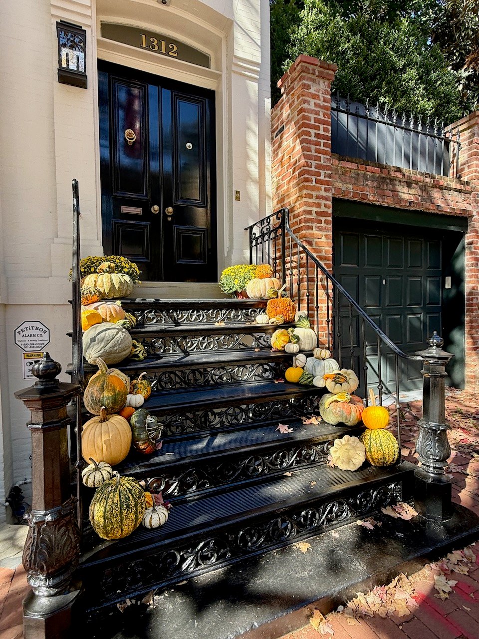 Georgetown in the Fall: Pumpkin-Lined Doorways and a Village Feel