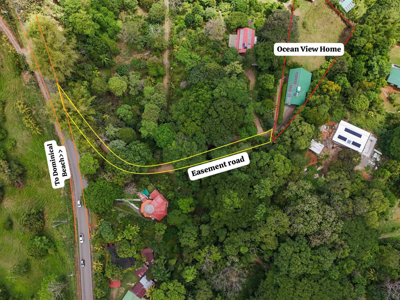TROPICAL RETREAT IN PLATANILLO – OCEAN VIEW HOME PLUS APARTMENT IN ESTABLISHED COMMUNITY – 0.88 ACRES