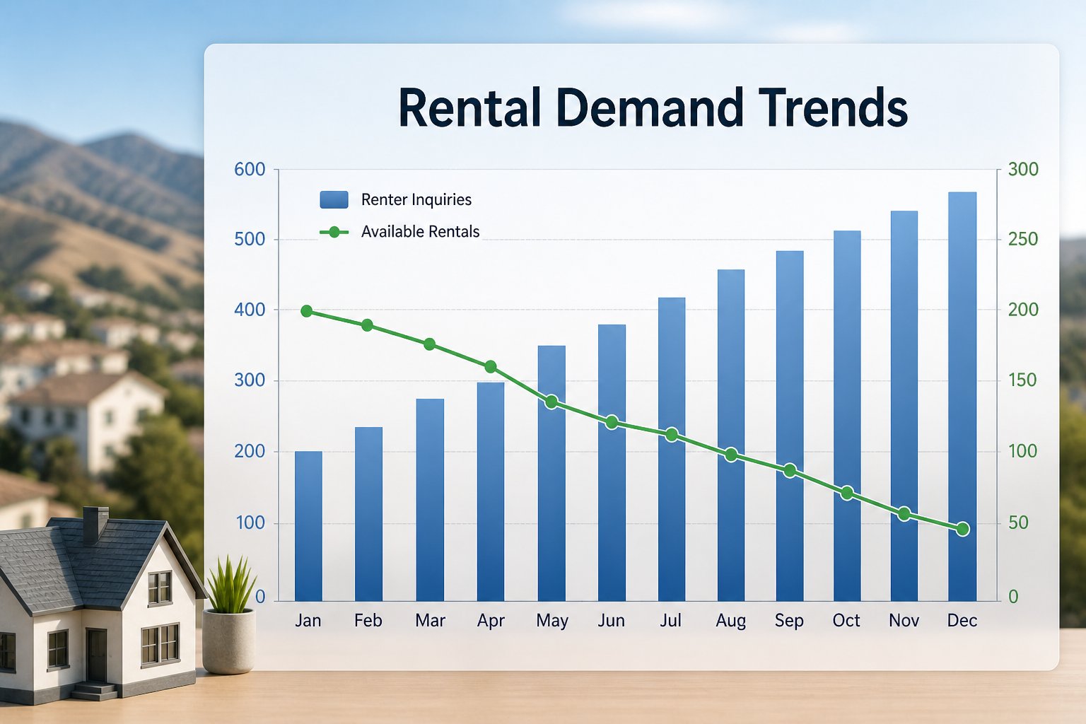 Rental demand trends and timing on the Central Coast