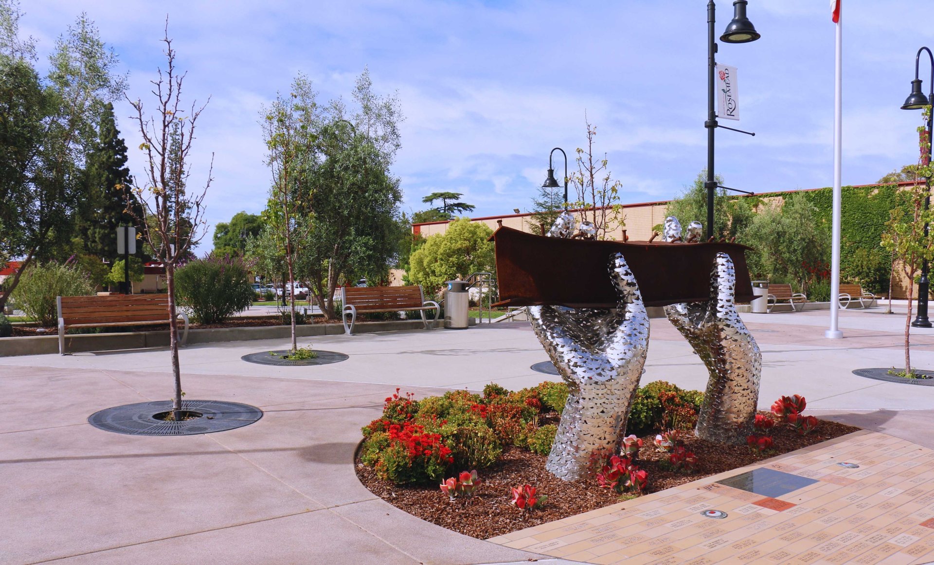 Public plaza in Rosemead, from the City of Rosemead photo collection