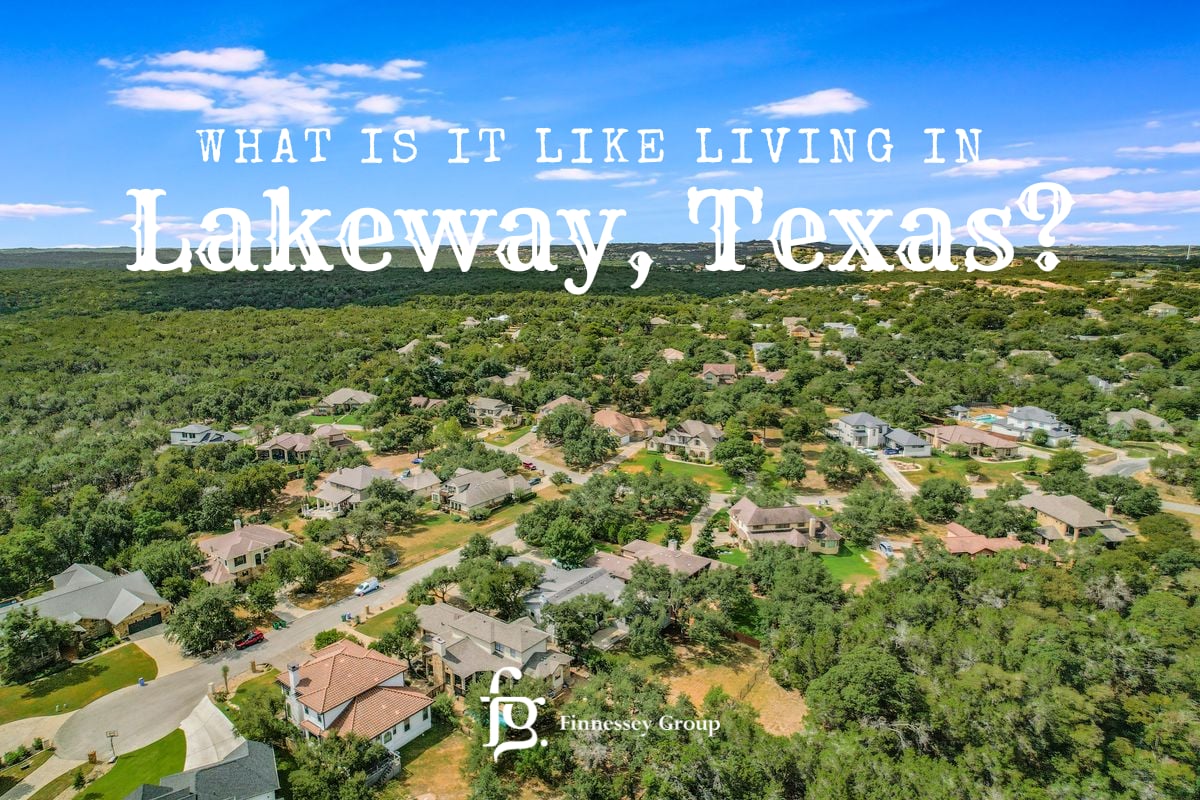 A panoramic view of the hills and lifestyle-driven neighborhood of Lakeway near Austin, Texas.
