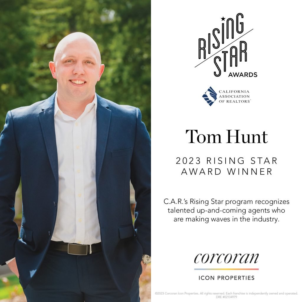 Corcoran Icon Properties’ Tom Hunt Receives Rising Star Award from California Association of REALTORS®
