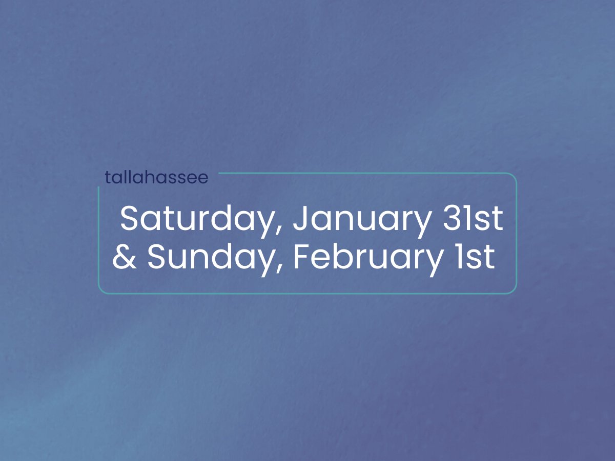 Saturday, January 31st and Sunday, February 1st Events in Tallahassee