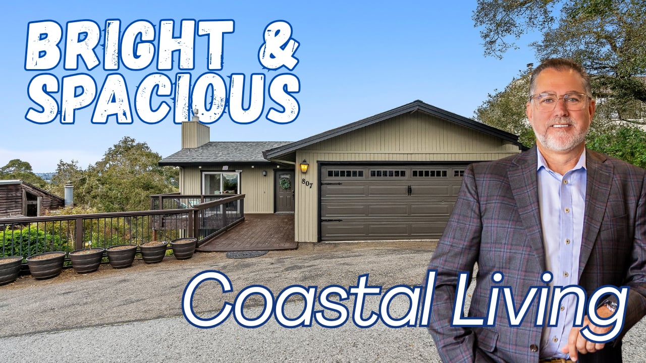 Spacious Retreat in Aptos, CA with Coastal View!
