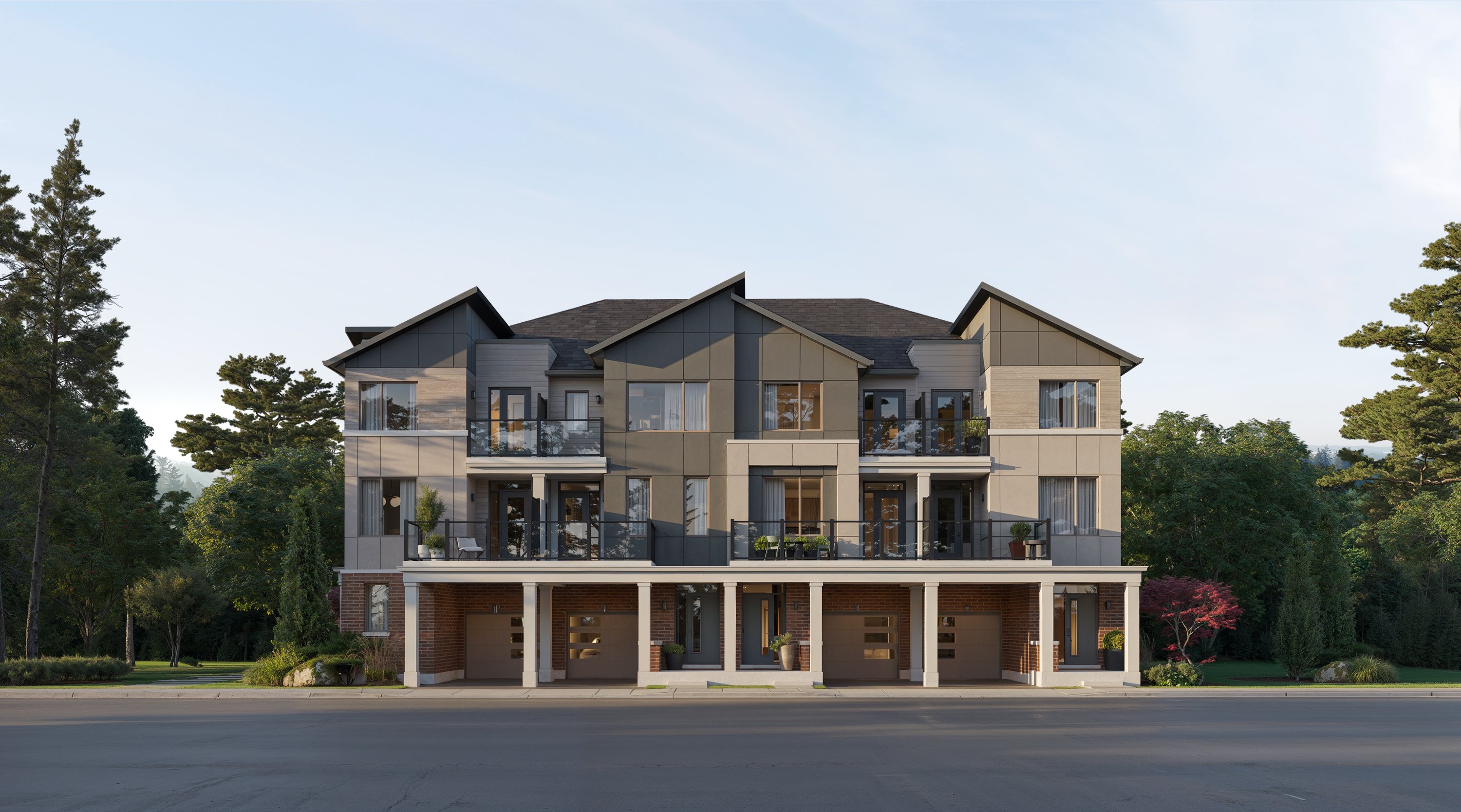 Riverview Towns rendering