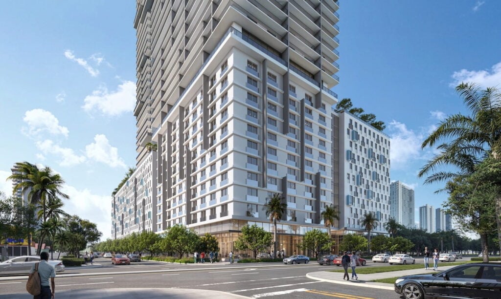  Permits Advance For 45-Story, 667-Unit First Tower At 3333 Biscayne Boulevard In Edgewater, Miami