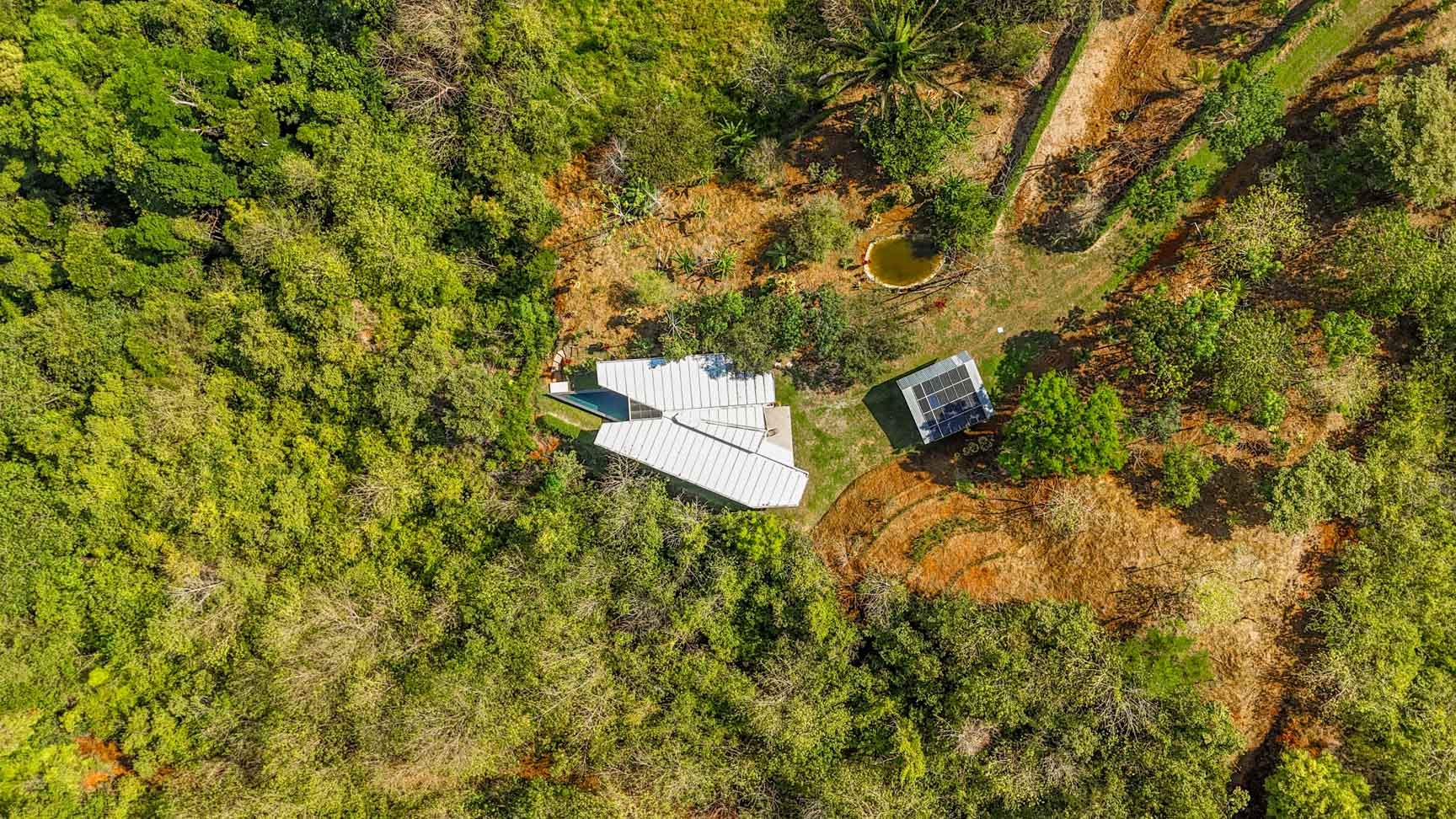 32-Acre Self-Sustainable Off-Grid Farm Near Ojochal with House, Solar Power & River