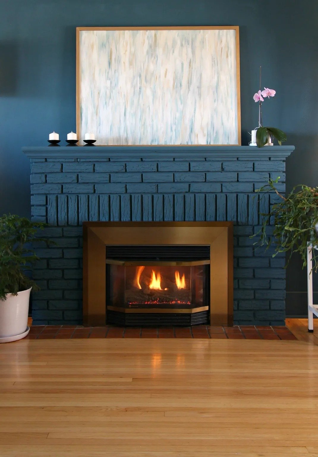 Painted Fireplace With Jolie Paint