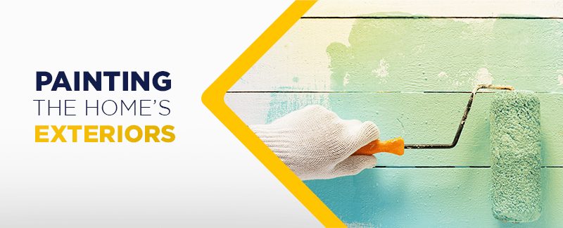 Painting the home’s exteriors