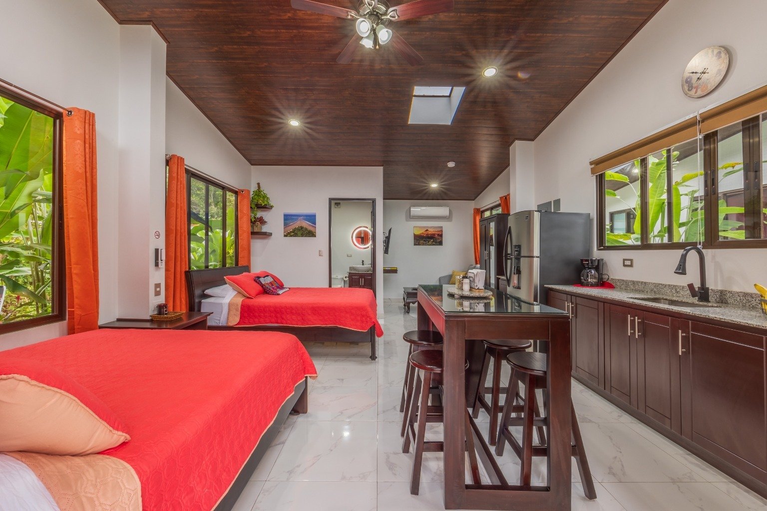 Incredible turnkey investment opportunity, 3 Rental villas, and a 2 Bedroom Home with a large pool.