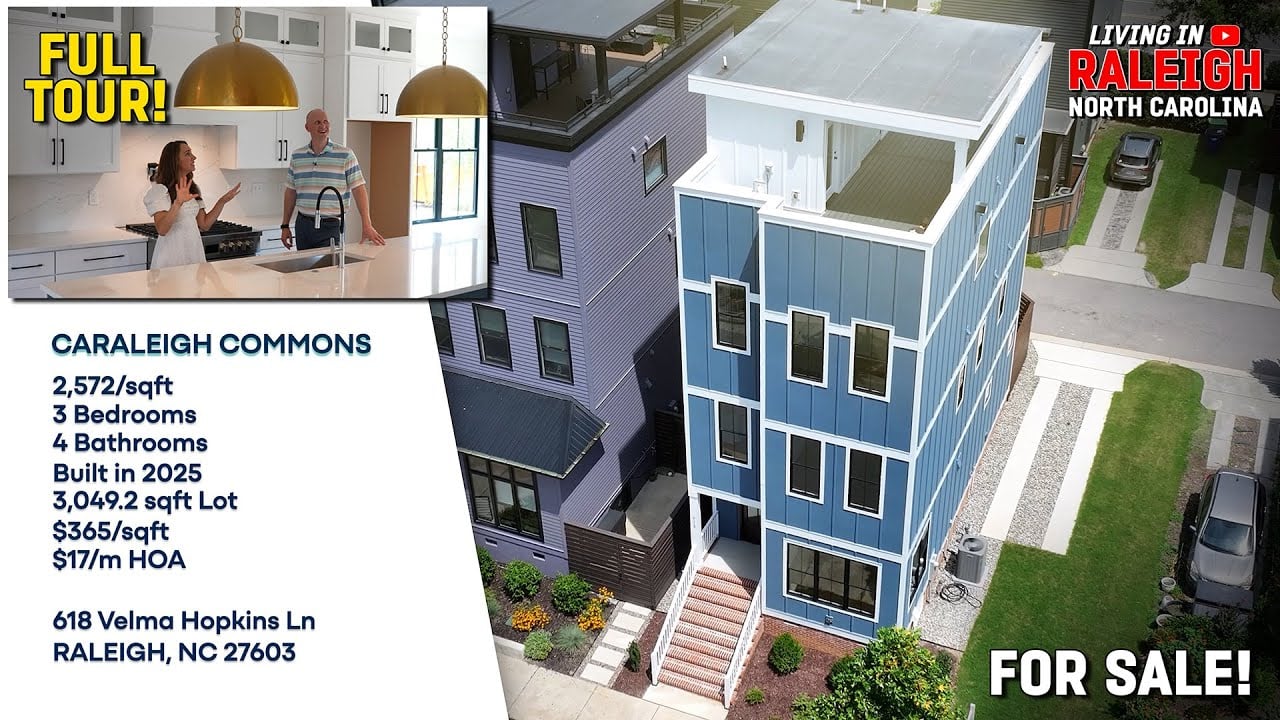  Would You Live Here? Modern Raleigh Home with Rooftop Deck Near Trophy Brewing