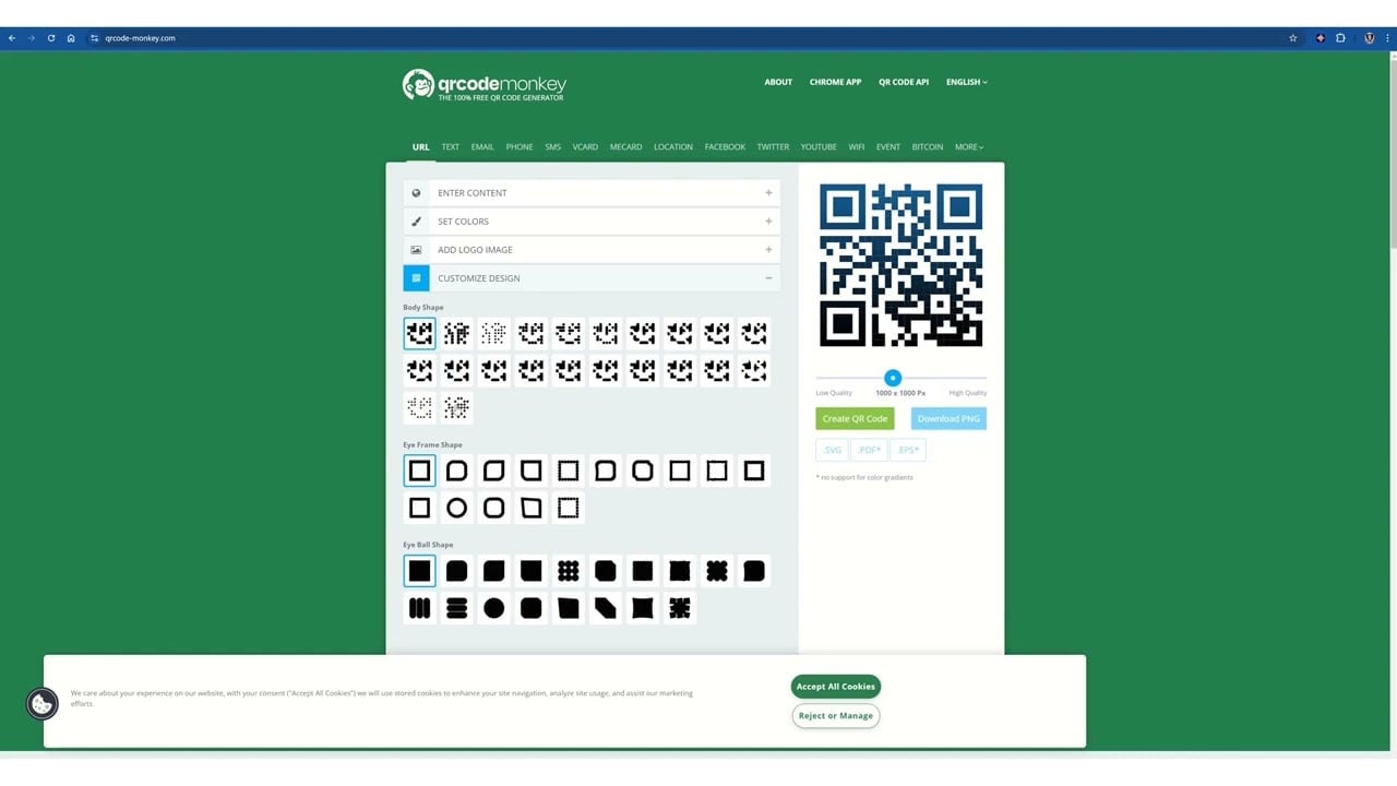Turning you Profile Link into a QR Code