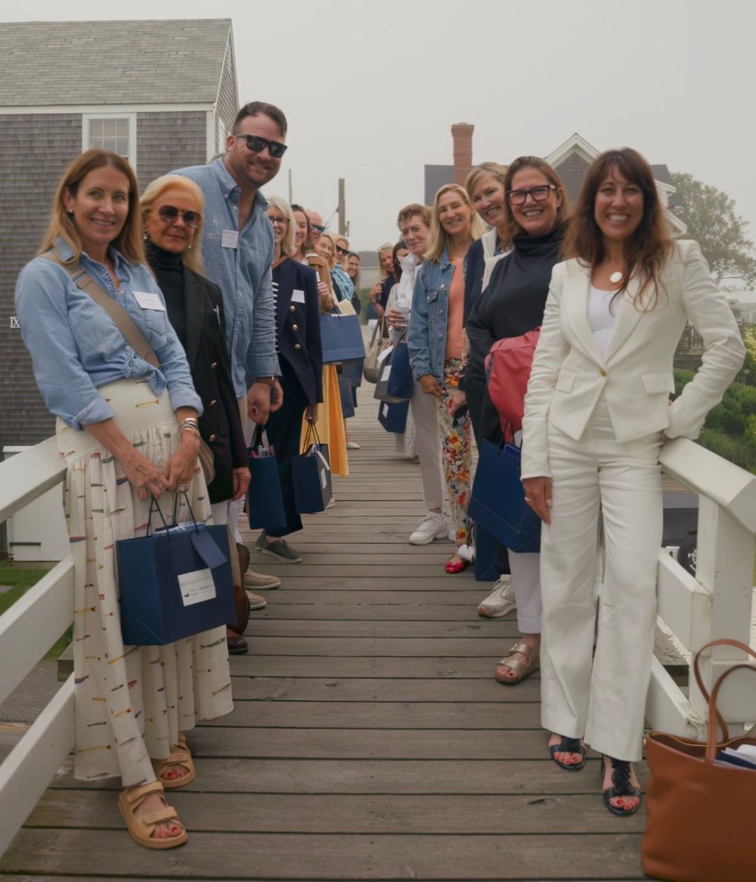 Nantucket Luxury Tour 2025 Group on Bridge