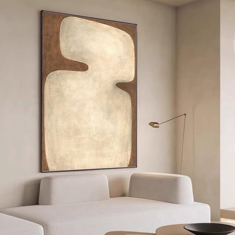 Beige Wabi-Sabi Wall Art Brown