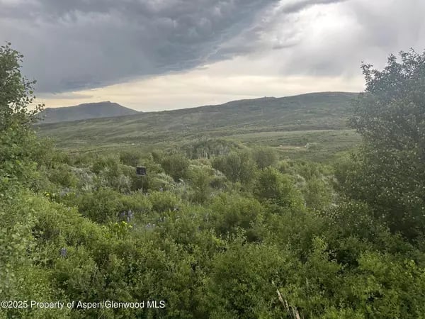 Green hills and dense shrubs near Craig beneath a cloudy sky.